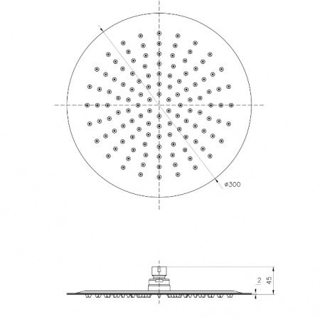 Верхний тропический душ Lemark LM9482S 30 см фото