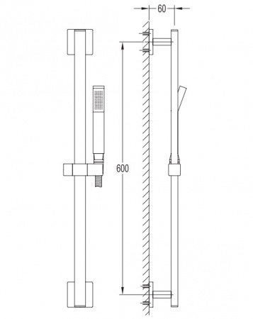 Душевой гарнитур Omnires Iguacu IGUACU-SGL золото фото