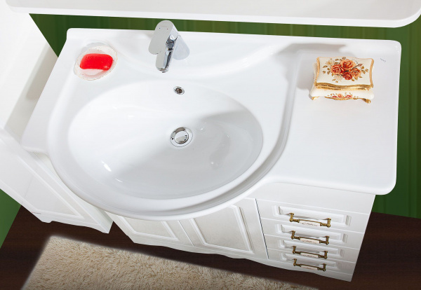 Тумба с раковиной Бриклаер Анна 90/2 L фото