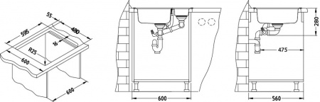 Мойка для кухни Alveus Line Maxim 50 (Satin) фото