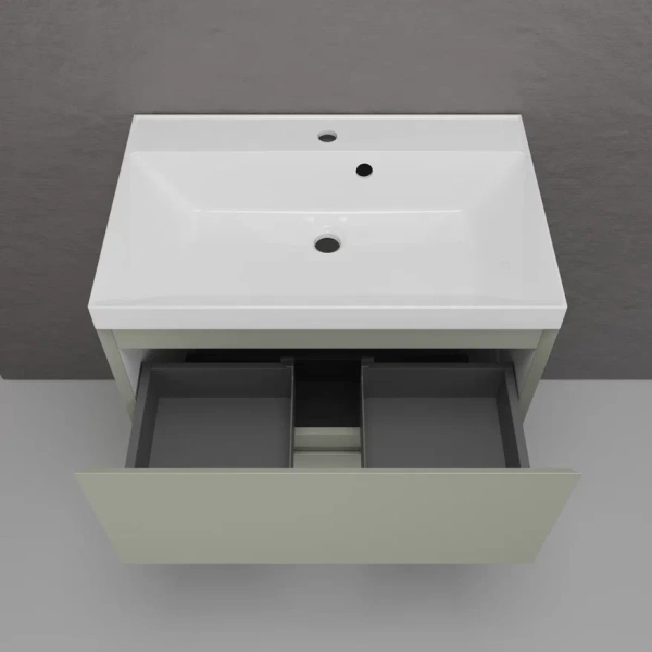 Тумба напольная под раковину Style Line Манхэттен 70 ЛС-00002376 олива фото