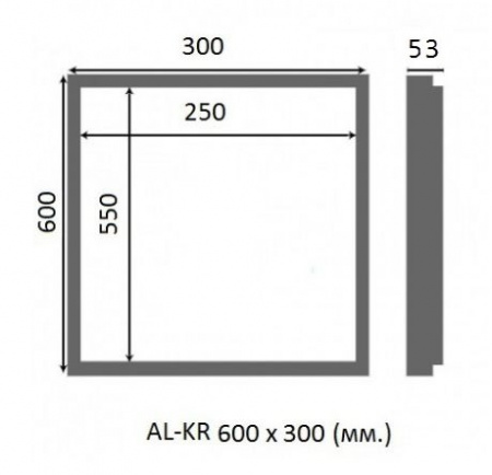 Сантехнический люк под плитку Люкер AL-KR 60x30 фото