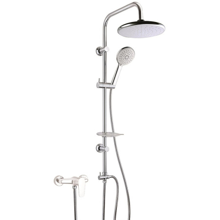 Душевая система Paini RS White 50CR191B0RS1P3 Хром Белая фото