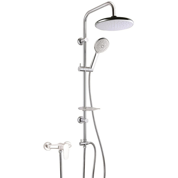 Душевая система Paini RS White 50CR191B0RS1P3 Хром Белая фото