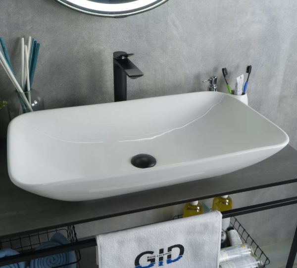 Накладная раковина GID 9122 70х40 фото