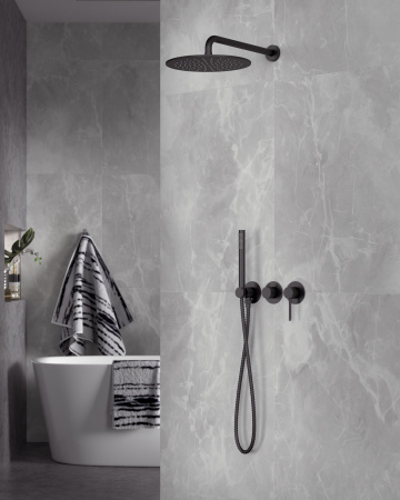 Душевая система скрытого монтажа Timo Saona SX-2349/03SM черная фото