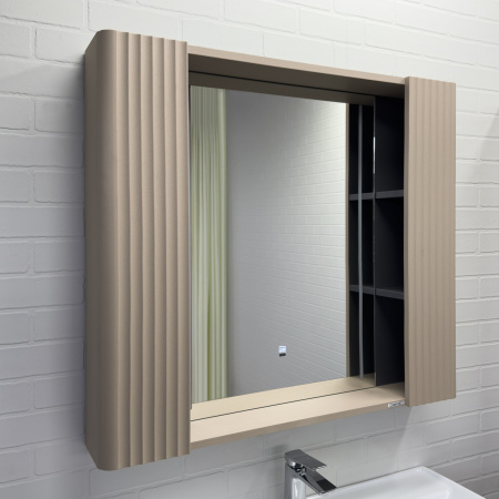 Зеркало-шкаф Comforty Ангара-90 00-00019940 дуб латте фото