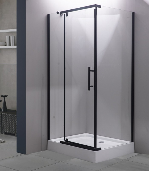 Душевой уголок Esbano ESUGD7190B 100x80 черный матовый фото