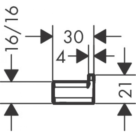 Крючок Hansgrohe AddStoris 41742340 хром черный шлифованный фото