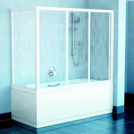 Жесткая стенка Ravak Supernova APSV-70 95010102Z1 белый/transparent фото