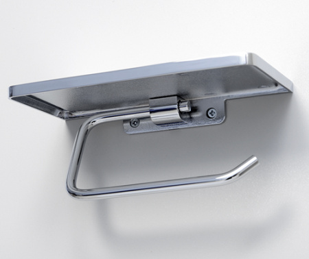 Держатель для туалетной бумаги с полочкой для телефона WasserKRAFT K-1325 фото