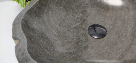 Накладная раковина из речного камня RS0814 (48*44*15) фото