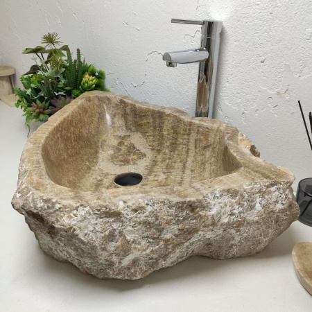 Накладная раковина из оникса Erozy Sunset EO-01310 (66*49*16) фото