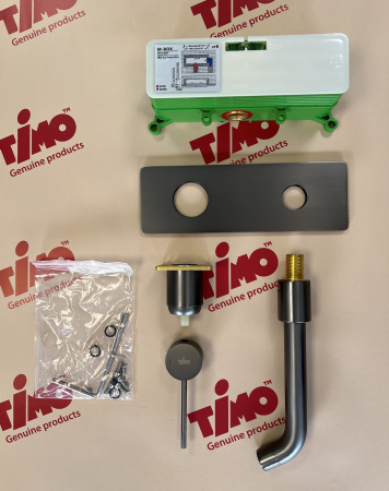 Смеситель для раковины Timo Saona 2371/18SM черное золото фото