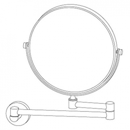 Зеркало косметическое для ванной настенное Artwelle Harmonia HAR 056 фото