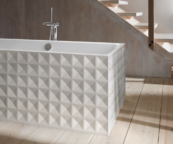 Стальная ванна Bette Loft Ornament 3172-000 CFXX6A 181x81 на ножках фото