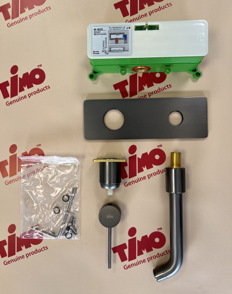 Смеситель для раковины Timo Saona 2371/18SM черное золото фото