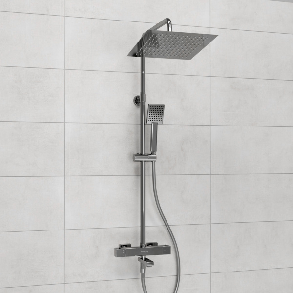 Душевая система (стойка) с термостатом WasserKRAFT Thermo A199.118.141.087.CH хромоникель фото