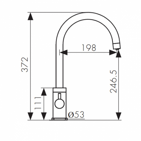 Смеситель для кухни кухни с фильтром для воды Kaiser Merkur 26744-5 матовое серебро фото