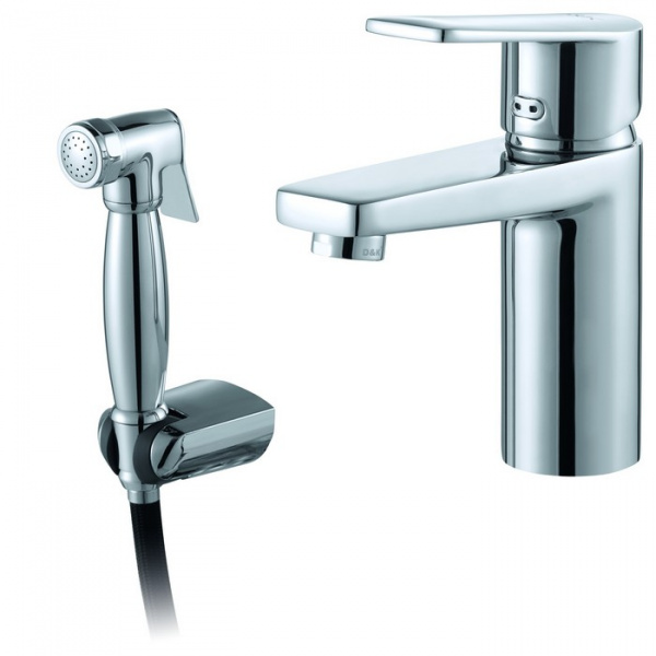 Смеситель для раковины с гигиеническим душем D&K Lessing Rhein DA1322601 фото