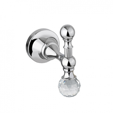 Крючок для ванной одинарный Cezares Olipm OLIMP-HK-01-Sw хром/swarovski фото