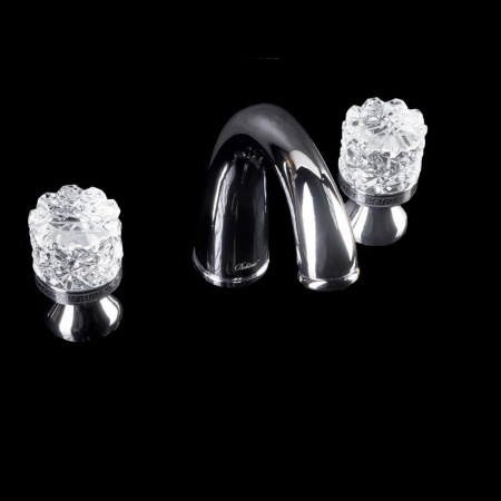 Смеситель для раковины двухвентильный Boheme Crystal 277-CRST фото
