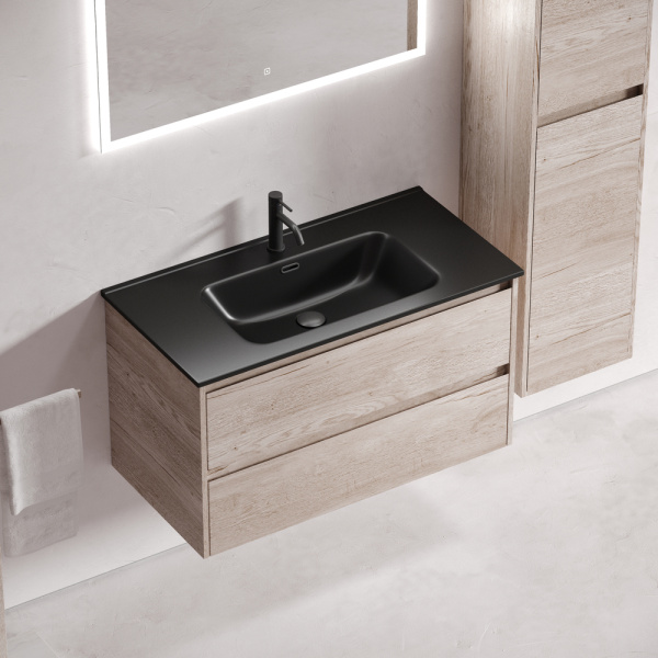 Тумба под раковину Sancos Libra LB90EG дуб галифакс натуральный фото