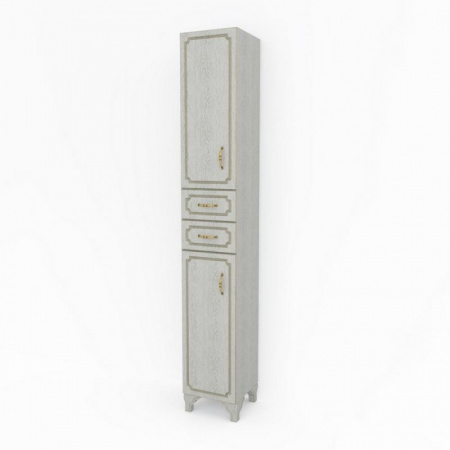 Шкаф-пенал Kaksa Патина 004498 бежевый с золотом фото