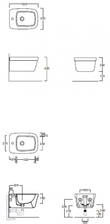 Биде подвесное Simas Evolution EVO19bi*1 фото