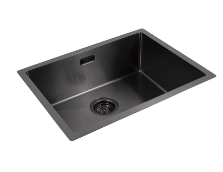 Кухонная мойка из нержавеющей стали Kaiser KSM-5845 58x44 Gun metal фото