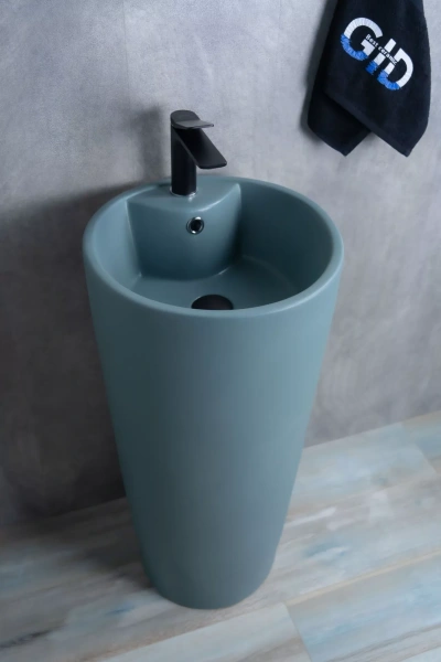 Напольная раковина Gid Nb131gm (зеленая хаки) фото