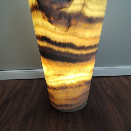 Раковина напольная из оникса Yellow ON-01355 (45*45*90) фото