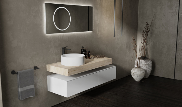 Зеркало с подсветкой Jorno  Modulare 120 Mdlr.02.120/W/JR фото