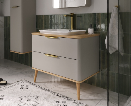 Тумба под накладную раковину EQUIL Desert 80 tpDSRT80.2Y-25 амарок фото