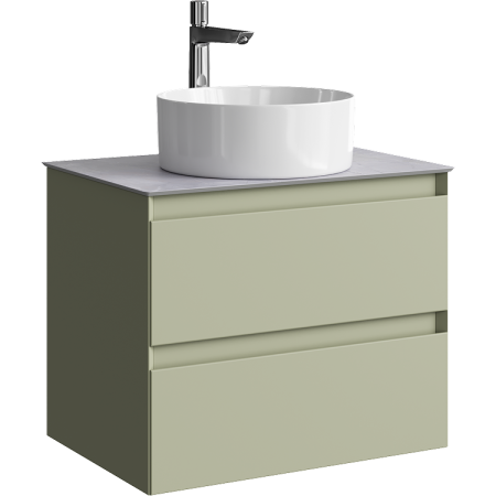 Тумба под накладную раковину Aqwella Geometria 65 GE01652SH зеленый шалфей фото