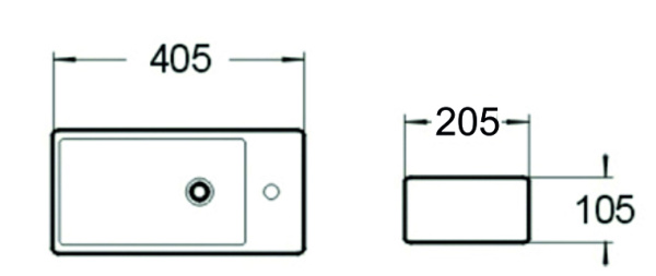 Раковина маленькая в туалет SantiLine SL-2009L фото