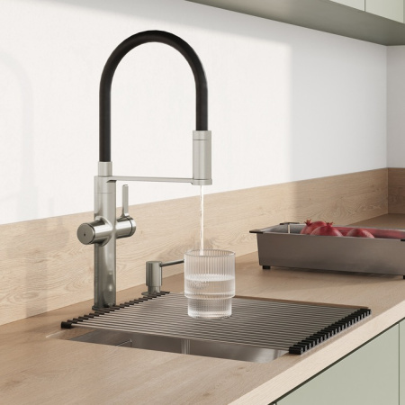 Смеситель для кухни под фильтр Iddis Ikon IKNBNFFi05 сатин фото