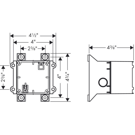 Скрытая часть модуля подсветки и динамика Axor ShowerCollection 40876180 фото