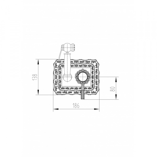 Гигиенический душ со смесителем Milacio Vitoria MC.800.BR бронза фото