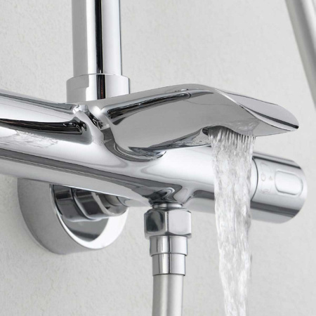 Душевая система (стойка) с термостатом Vincea Esse VSFS-1E1TCH хром фото