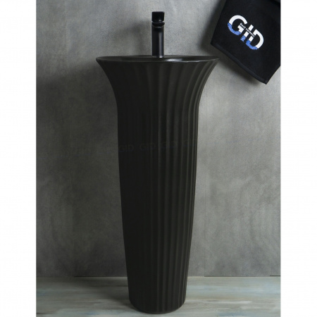 Напольная раковина Gid Nb132bg черный графит фото