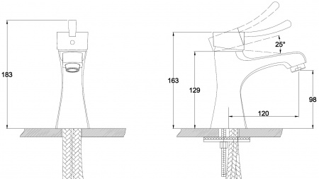 Смеситель для раковины Kaiser Verona 29011 фото