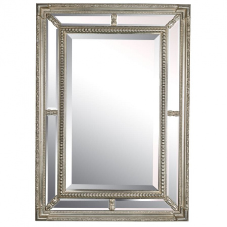Зеркало в раме Art-Zerkalo Albert Silver FA407SL 61х86 фото