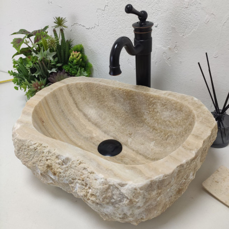 Накладная раковина из оникса Erozy Yellow Line EO-01554 (49*38*15) фото