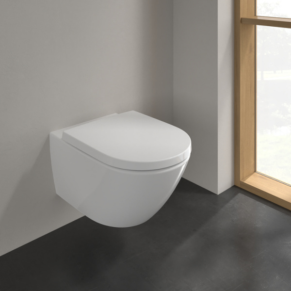 Унитаз подвесной Villeroy&Boch Subway 3.0 4670TS01 с сиденьем soft close фото