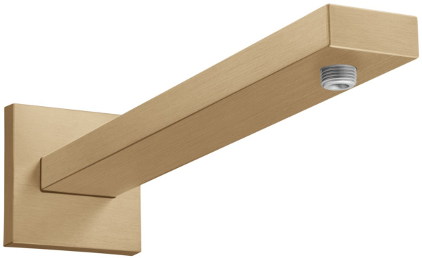 Кронштейн для верхнего душа Hansgrohe Square 27694140 шлифованная бронза фото