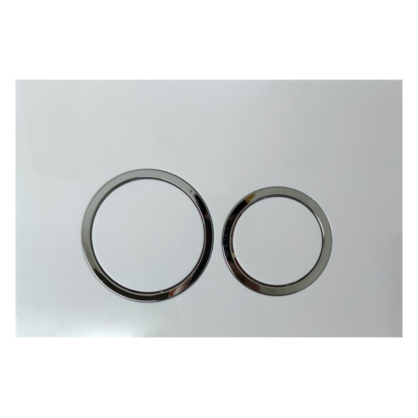 Кнопка смыва Cerutti SPA CR05WH белый глянец фото