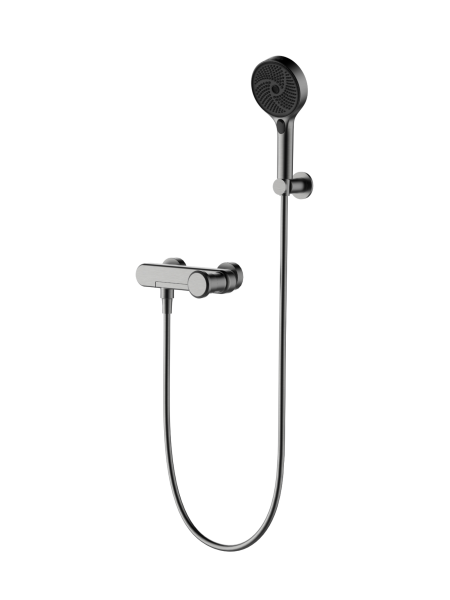 Смеситель для ванны с душем AltroBagno Рикко (Ricco) ALTROBAGNORicco0235GM оружейная сталь фото
