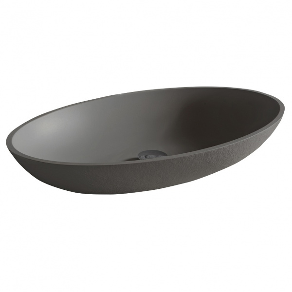 Накладная раковина Acquabella Oval LAVABO_ON-TOP_OVAL_SLATE_LAVA 58х38 фото
