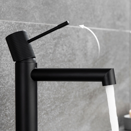 Смеситель для раковины Vincea Desire VBF-1D1MB черный матовый фото